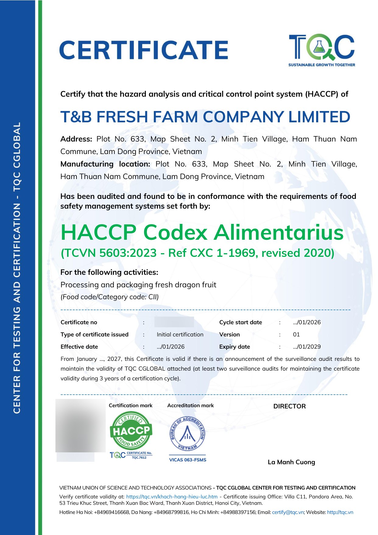 HACCP Codex Alimentarius